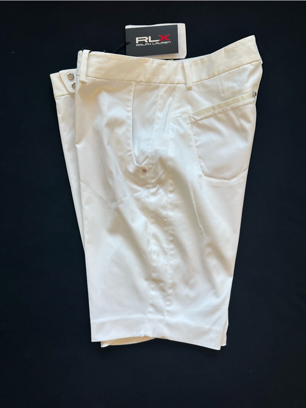 Ralph Lauren White women Flat Front Golf Shorts active RLX tailored fit - Picture 8 of 13